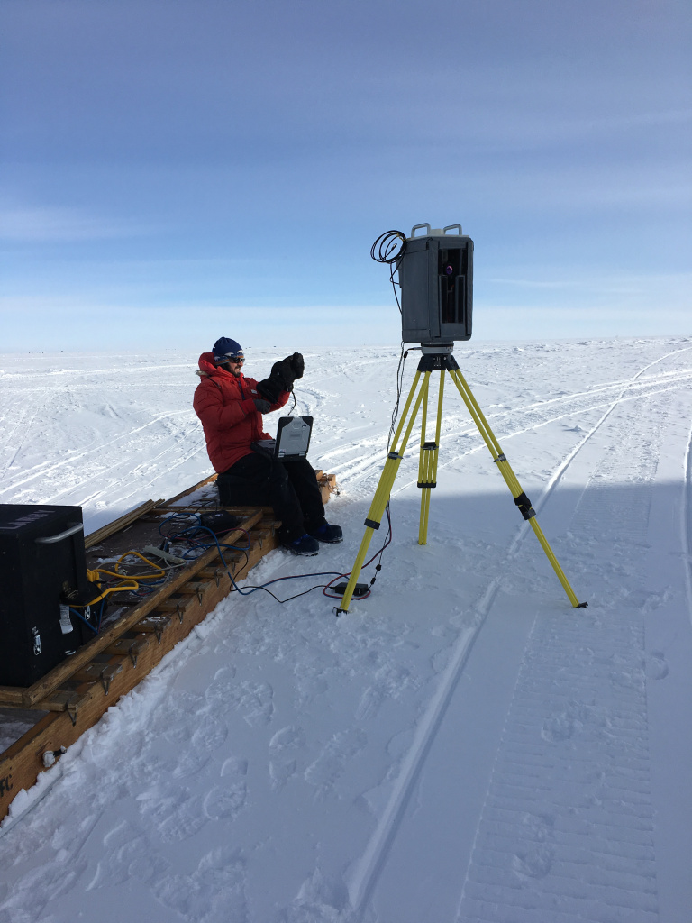 Наземный лазерный сканер RIEGL VZ-1000 на Южном полюсе