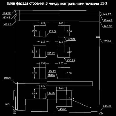 Построение планов фасадов в AutoCAD 