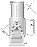 Компоненты  трёхмерного лазерного сканера RIEGL 210ii